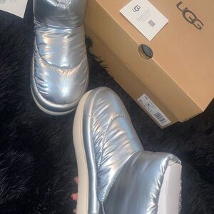 UGG Shimmering Silver Boots